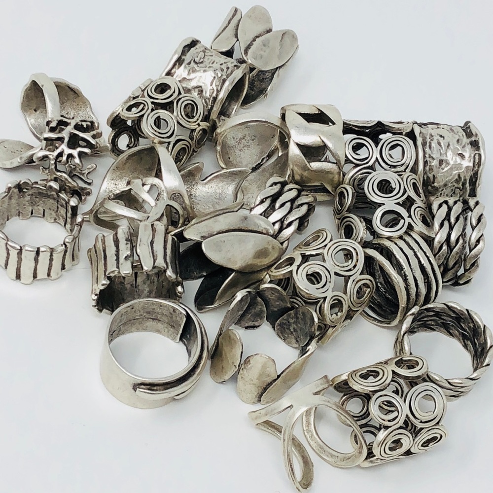 New Silver tone Adjustable ring Turkish Design - Picture 4 of 6